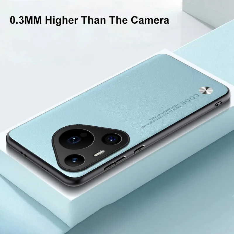 

Luxury PU Leather Case For Huawei Pura 70 Pro Plus Back Cover Matte Silicone Full Protection Phone Case HuaweiPura 70 Ultra