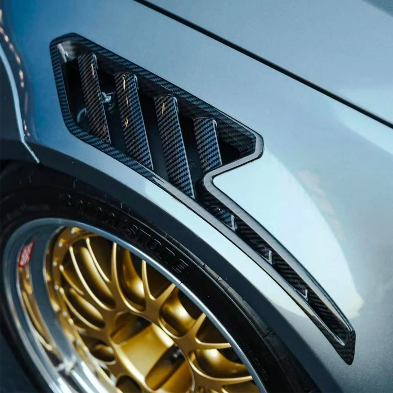 

E92 for M3 E92 E93 Modified GT4 RS Real Carbon Fiber Leafboard Air Intake Outlet Leafboard Decorative Parts Need to Be Cut