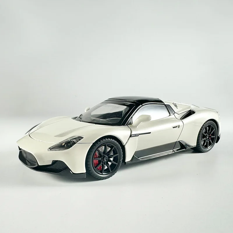 

1:24 MC20 alloy model, cool sound and light, strong force recovery, four-wheel shock absorption, exquisite desktop ornaments