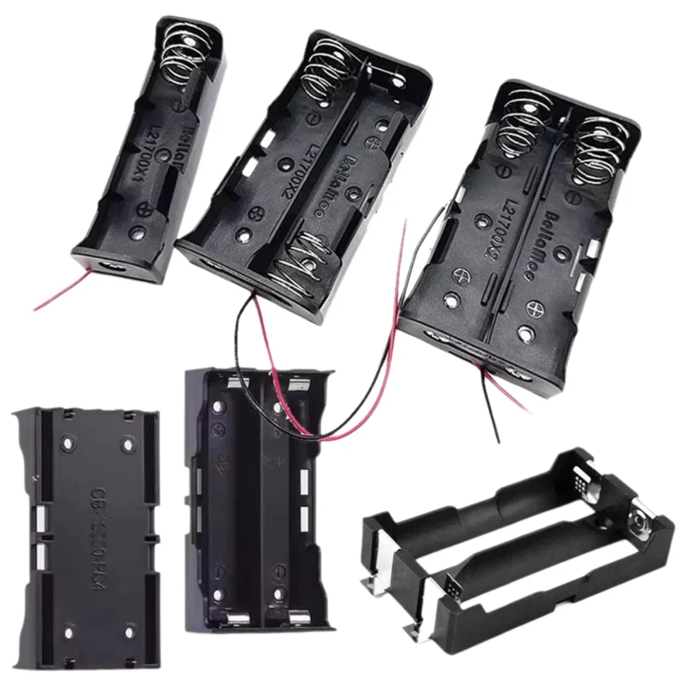 Boîtier de batterie au lithium 21700, section de broche PCB série 1/2 /3 /4, emplacement pour batterie parallèle, base 3.7v, support de batterie sans soudure