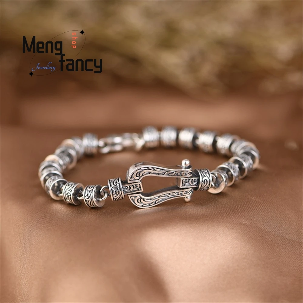 New Style Of Bracelet Features A Retro And Simple Design In The Shape Of A Trendy Belt Buckle Luxury Quality Jewelry Fashion