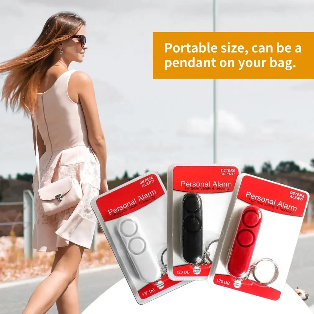 女の子と女性のための卵形の自己防衛アラーム120db、セキュリティ保護アラート、個人用セキュリティアラーム、緊急アラーム