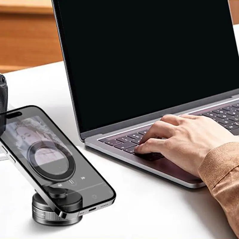 

Vacuum Magnetic Car Phone Mount 360 Degree Rotation Foldable Phone Mount For Car Automobile Cradles Vehicle Accessories For Most