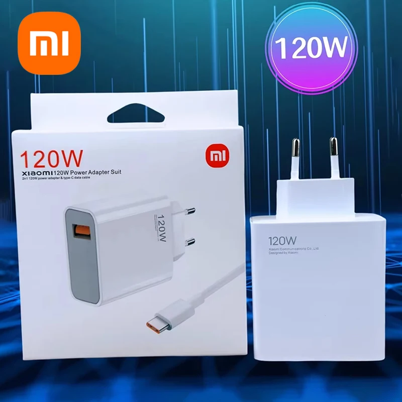 Xiaomi Original Charger Turbo Fast Charge 120W EU Hypercharge Gan Adapter For Redmi Note 11 12 13 Pro Plus 5G Mi 14 13 13T Cable