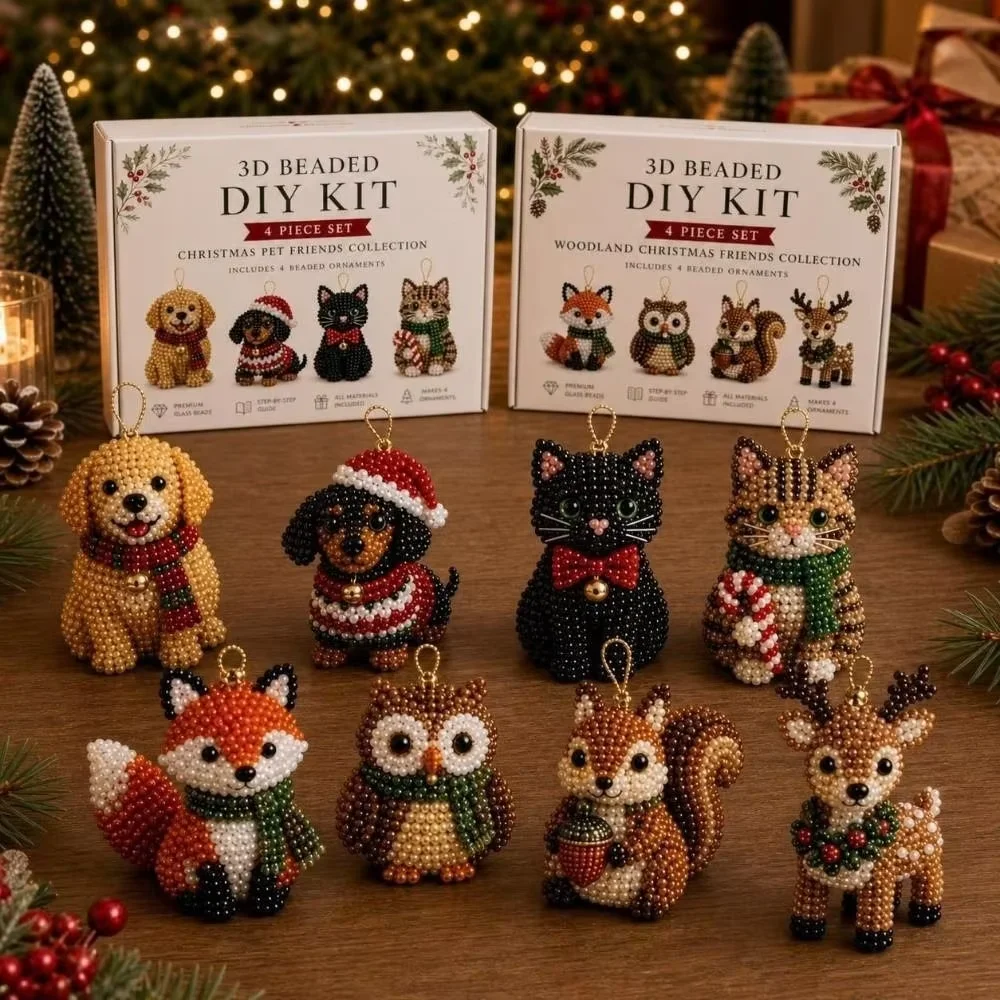 3D Christmas Bead Craft Kit 5