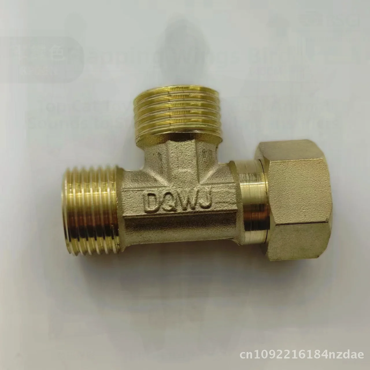 

4-Point Copper Three-Way Activity Elbow Modern Minimalist Water Heater Connector Double External Single Internal Thickened