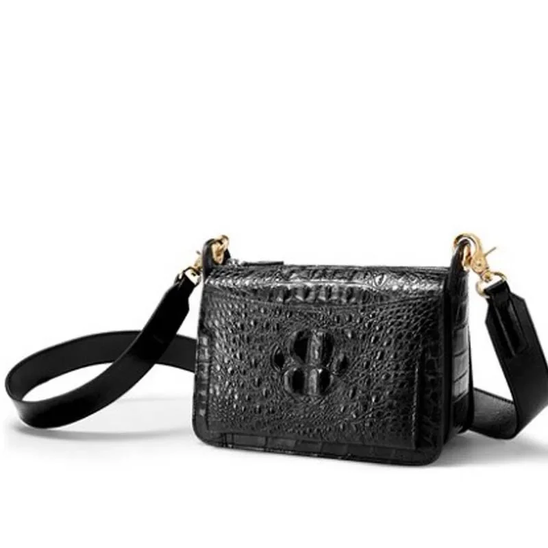 

gete Spring and summer new crocodile female bag single shoulder bag crocodile bag women flap