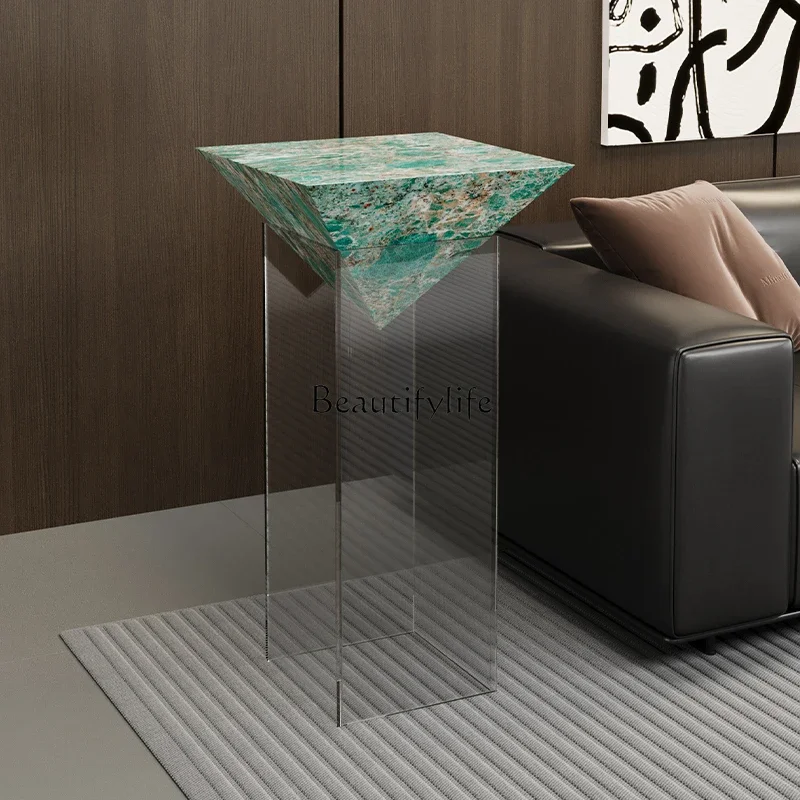 

ld14Italian Minimalist Living Room High-End Acrylic Creative Floating Flower Stand Display Rack