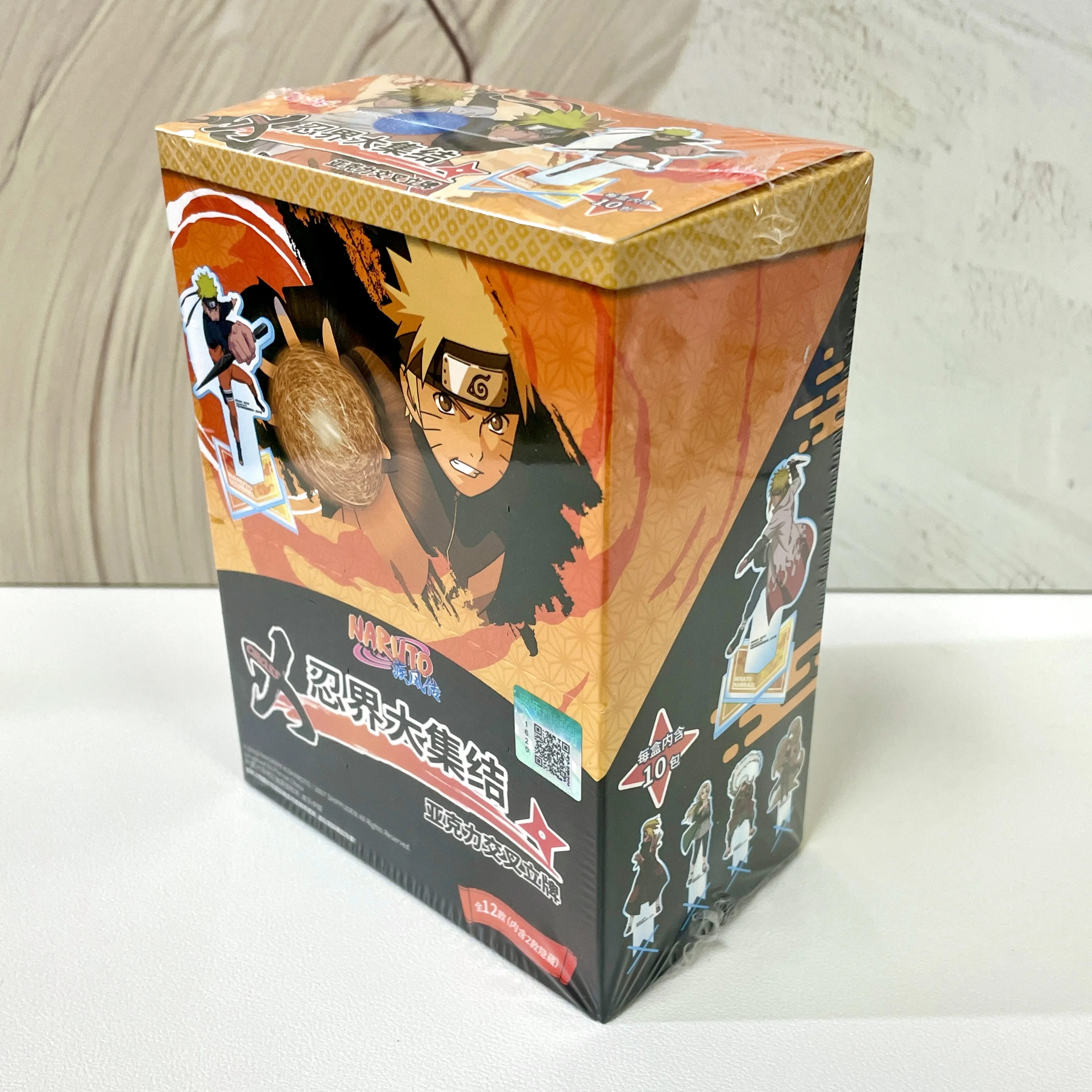 Genuine Naruto Cards Box Anime Figure Card With Card Bricks Uzumaki Sasuke Collection Flash Card Toy Game Hobby Gift for Kids