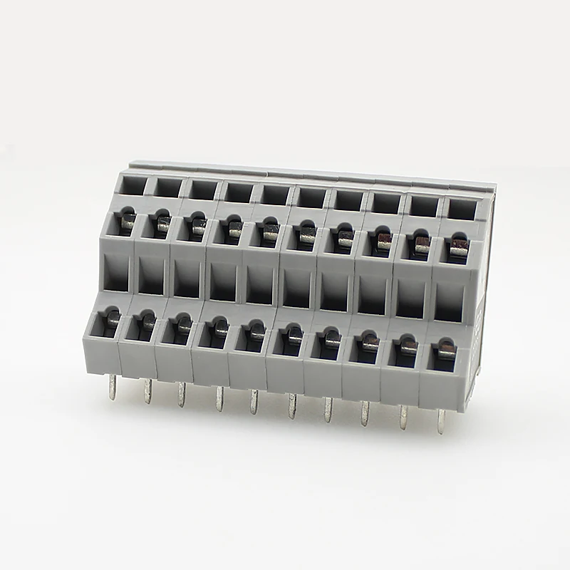 

100PIN DG245H2 5.0MM KFM736 2P 3P DOUBLE ROW COMPACT TYPE PCB SPRING TERMINAL BLOCKS GREY CONNECTOR ZFKKDS1.5C-5.0 WKK500 MPX120