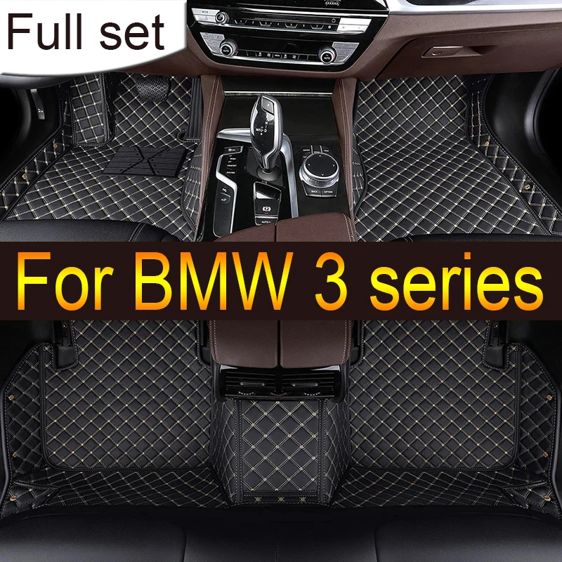 Car Floor Mats For BMW 3 F30 325i 330i 320i 318i Five Doors 2013 2014 15 16 17 18 19 Foot Pads Carpet Cover Interior Accessories