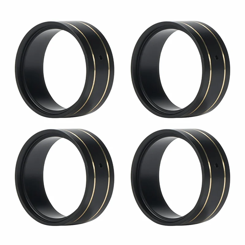 4 шт., 16 г, латунь, 1,0-дюймовый обод колеса с бусинами, внутреннее зажимное кольцо для осевого SCX24 AX24 1/24, замена обновления гусеничного радиоуправляемого автомобиля