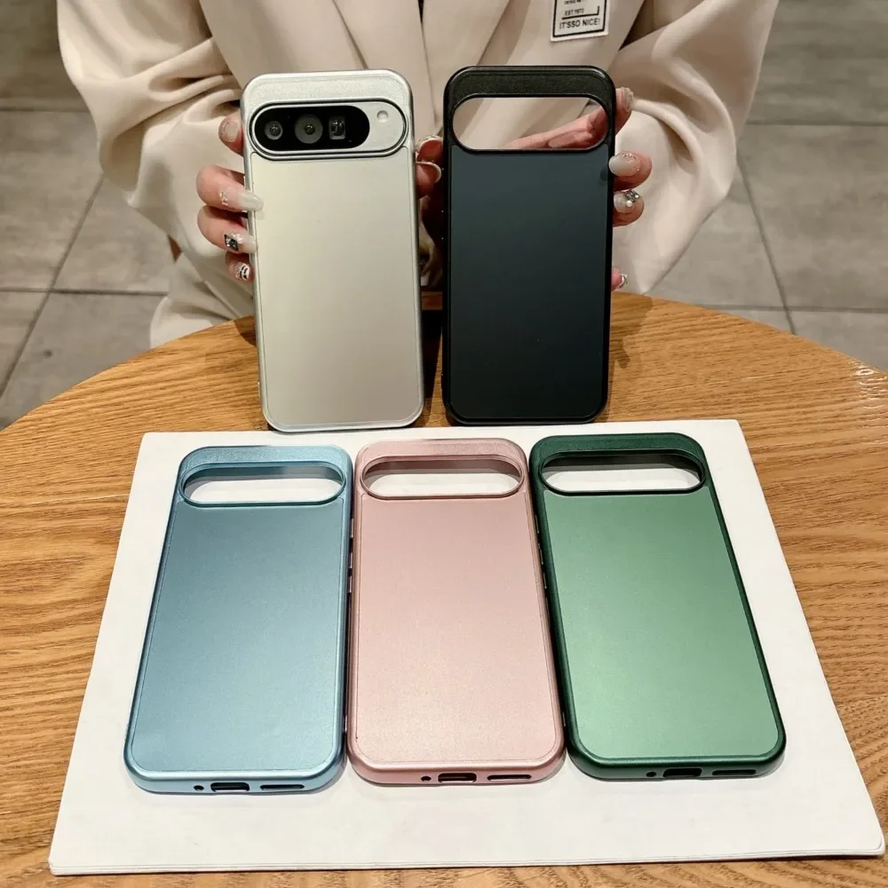 For Google Pixel 8 7 9 Pro XL 9A 8A 7A Mobile Phone Case Ultra Frosted Shockproof Simple Solid Color Bumper Hard PC Back Cover