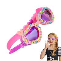 Heart Shaped Swimming Goggles Waterproof Pc Anti-fog UV Protection Pool Swim Training Goggle Kids Eyewear For Toddlers Kids