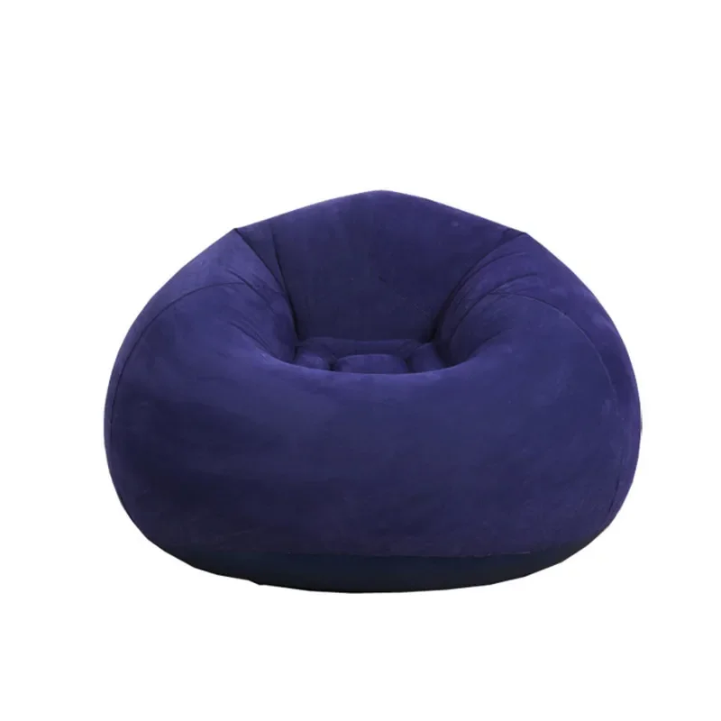 Lazy Inflatable Sofa Flocking Small Apartment Home Single Leisure Entertainment Stool Couch Old Sofas Living Room Szezlong Chair