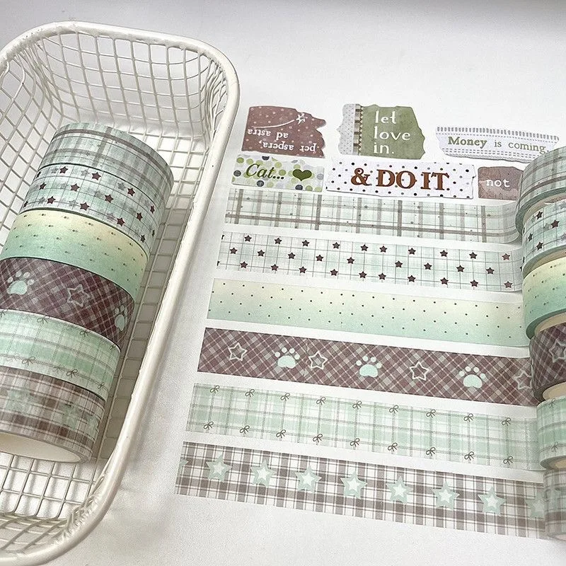 Kawaii Washi Tape Set – 6 Decorative Paper Rolls for Journals product image