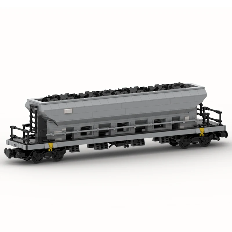 NEW 973PCS city industrial MOC 4 axles Dump Bulk Freight wagon Cargo Train Car model DIY creative ChildToy Gift technology Block