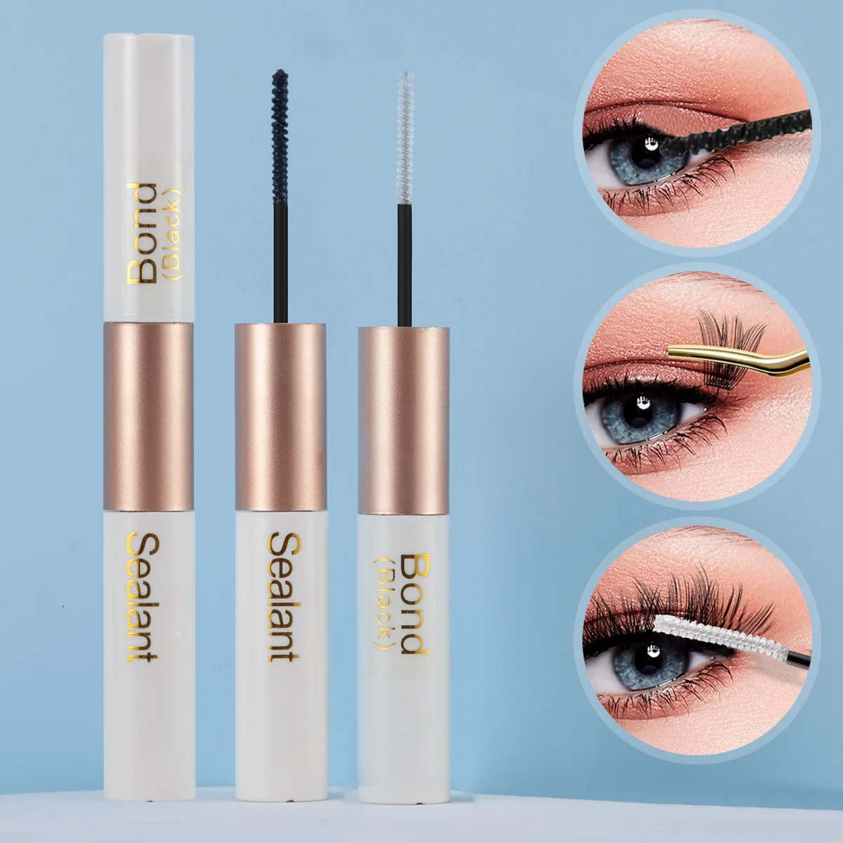 False eyelash glue waterproof lasting non-whitening mild non-irritant sensitive muscle available quick-drying type paste false e