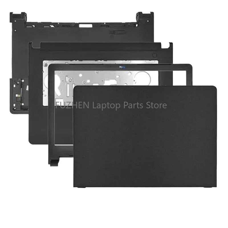 

New For Inspiron 14 5458 5459 5455 Laptop LCD Back Cover/Front Bezel/Palmrest/Bottom Case Door Cover/Hinges No Touch Black