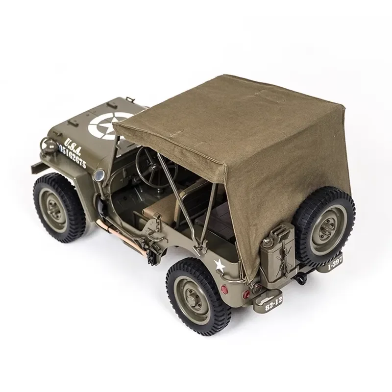 Fms Remote Control Car Accessories Willis 1:6 1941 Mb Climbing Jeep Nostalgic Heavy Machine Gun Decoration Components Parts