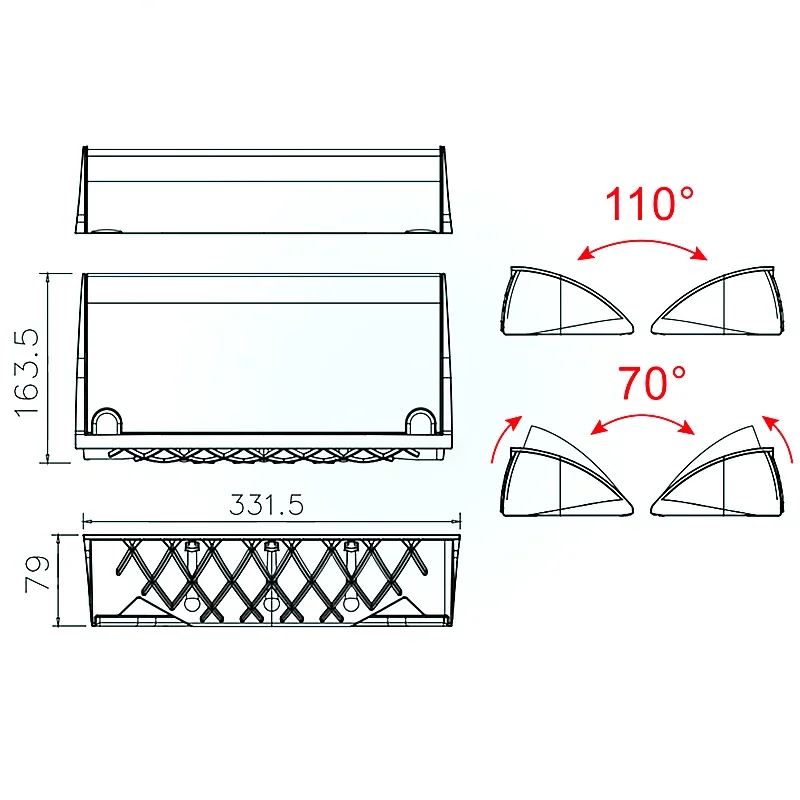 Hoornreflector met verstelbare hoek voor K312 12 inch line array, vervangende PRO Audio-luidsprekeraccessoires compatibel met MW Audio