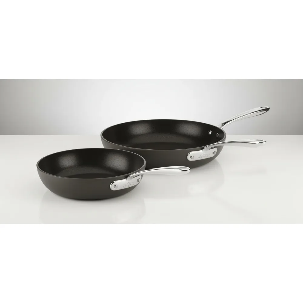 

Premium Nonstick Fry Pan Set 2-Piece 8.5 & 10.5 Inch Oven Safe Cookware for Home Chefs