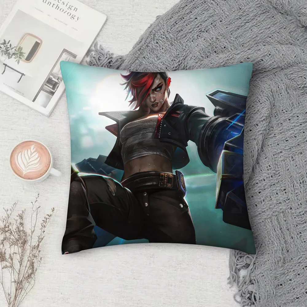 Arcanes الموسم 2 فيكتور كيس وسادة مربع المخدة على الوجهين الطباعة قصيرة أفخم غطاء وسادة أريكة غرفة نوم #2