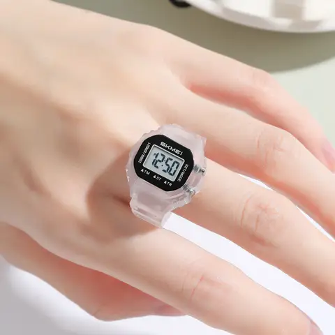 SKMEI 2699 Men‘s Digital Watches Ring Finger Clock Chrono Watch Cool Fashion Tiny Finger Watch Timer LED Reloj Hombre Timer