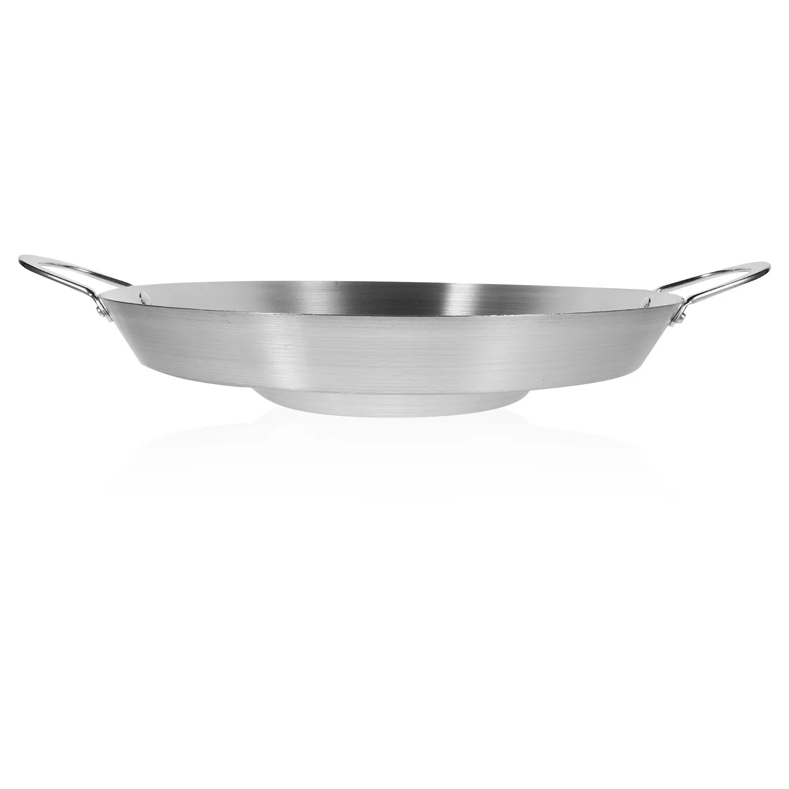 

Non-Stick Stainless Steel Frying Pan Flat Design Multi-Functional Cookware for Home Kitchen Outdoor Cooking Camping Grilling