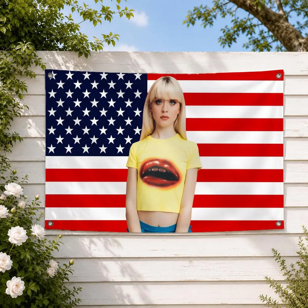 Singer Maisie Peters Flags decor flag banner,wall hanging flag,indoor outdoor wall decor,yard garden porch patio