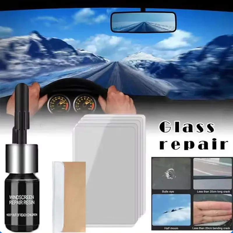 Car Windshield Cracked Repair Tool DIY Window Phone Screen Repair Kit Glass Curing Glue Auto Glass Scratch Crack Restore Amagi