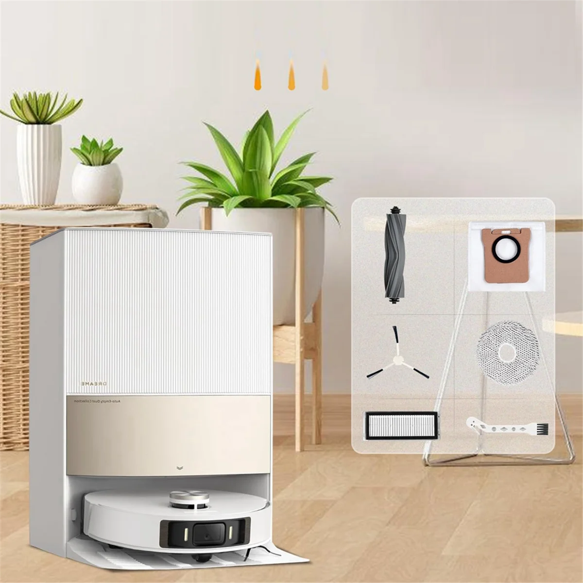 A74X Accessories for Dreame L20 Ultra / L20 Ultra Complete Robot Vacuum Cleaner. Main Brush Filters Cloths Dust Bags Brushes