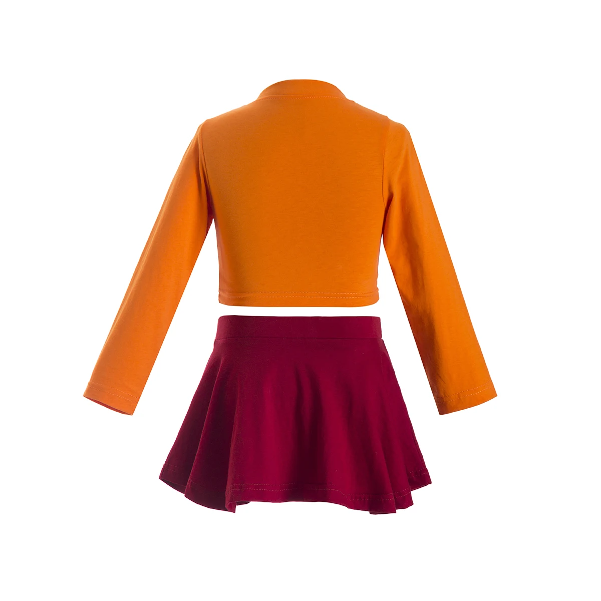 Girls Daphne Blake Dress Costume Skater Halloween Women Cosplay Fitted Skirt Outfit kids  Daphne, Velma, Fred, or Shaggy costume