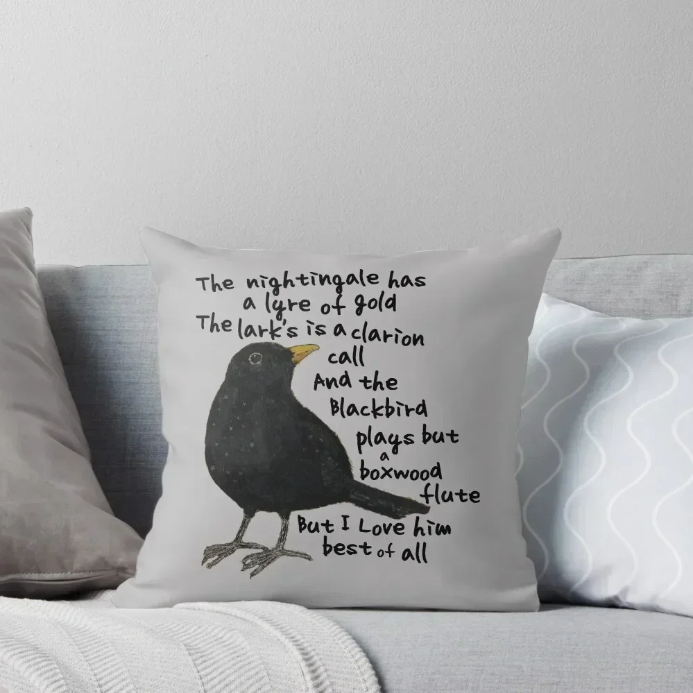 

Blackbird Throw Pillow Christmas s Covers home decor items Couch Cushions Cushions Home Decor pillow
