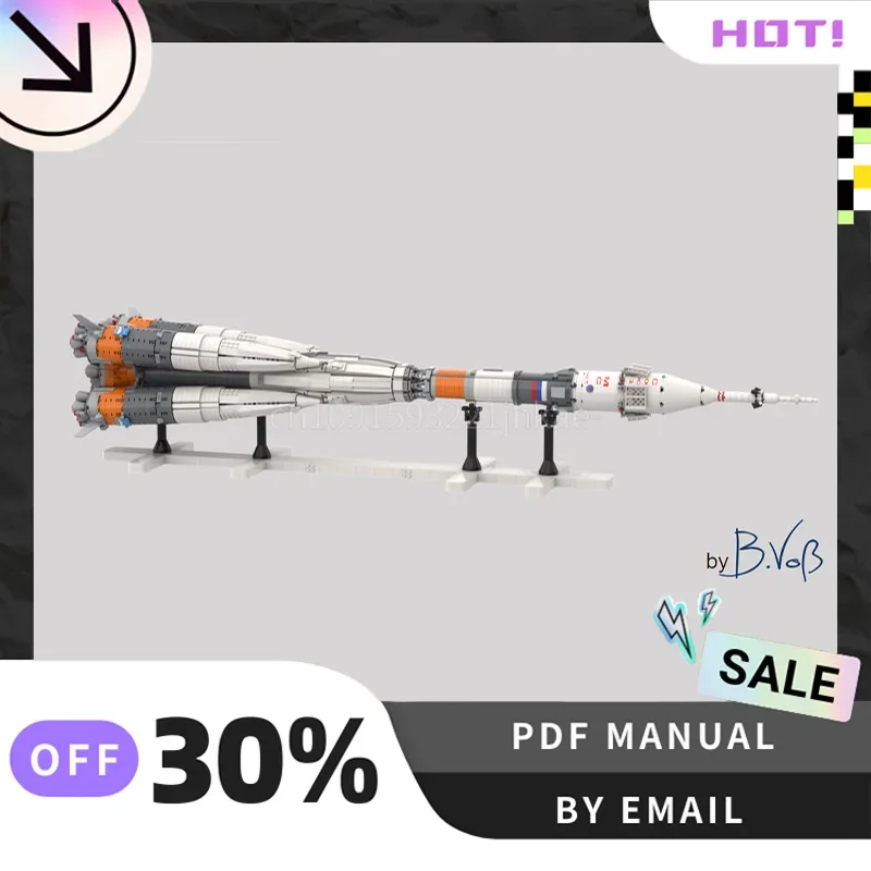 [3743PCS] Customized MOC Rocket Creative Building Blocks Set STEM Educational Toys DIY Construction Model Kit Birthday Gifts