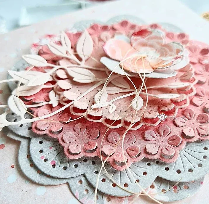 

Металлические вырубные ножи Mmao Crafts для резки стали, трафареты в виде цветочных рамок для скрапбукинга, тиснения на бумаге/фотокарточках