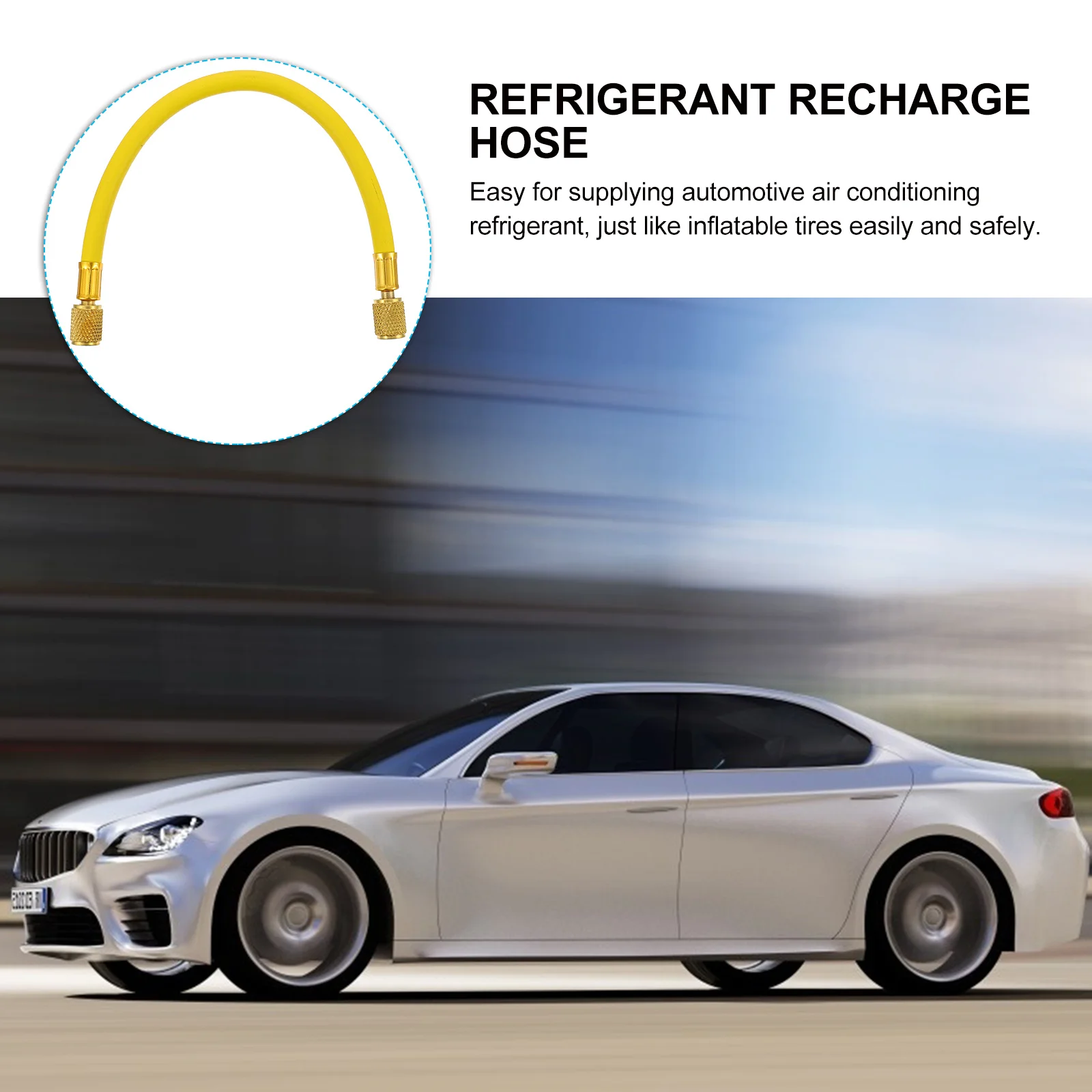 

Portable Car Refrigerant Recharge Hose Premium Durable Corrosion Resistant Air Conditioner Charging Tube for Automotive Ac