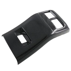 For MG HS 2018-2021 2022 2023 ABS Carbon Fiber Rear Air Condition Outlet Vent Cover Trim Sticker Car Accessories
