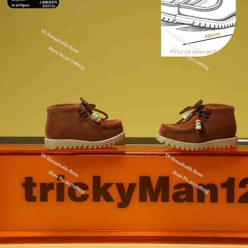 

TrickyMan12 1/6 Female Action Figure Thick Bottoming Sports Shoes Scene Accessory For 12inch Movable Soldier Body Decoration