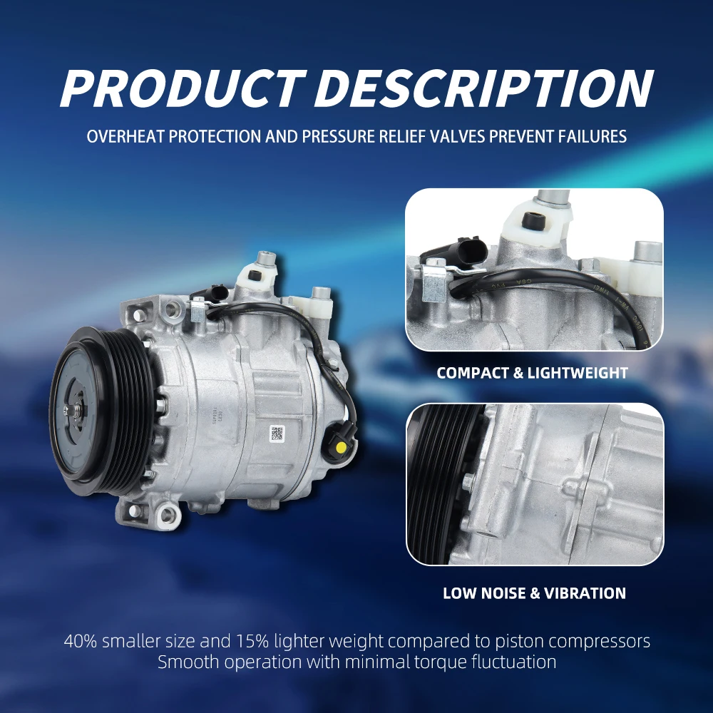 ضاغط تيار متردد للسيارة SOGEFI جديد لسيارة Mercedes-Benz OE 0002309111 12 فولت ضمان لمدة سنة واحدة