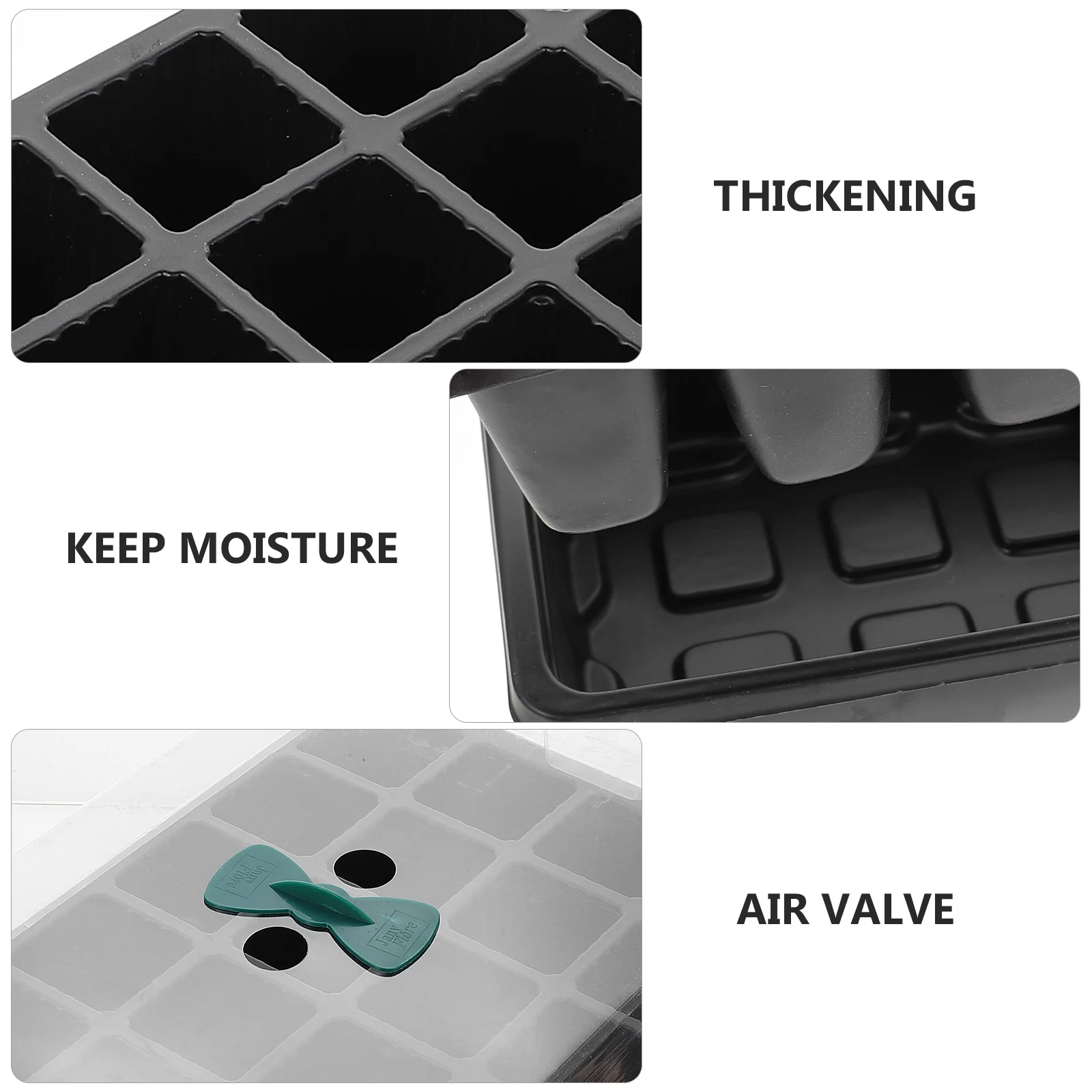 

2pcs Vegetable Growing Trays 24 Hole 12 Hole Premium Pvc Durable Lightweight Plant Germination Trays Sowing Tray Garden