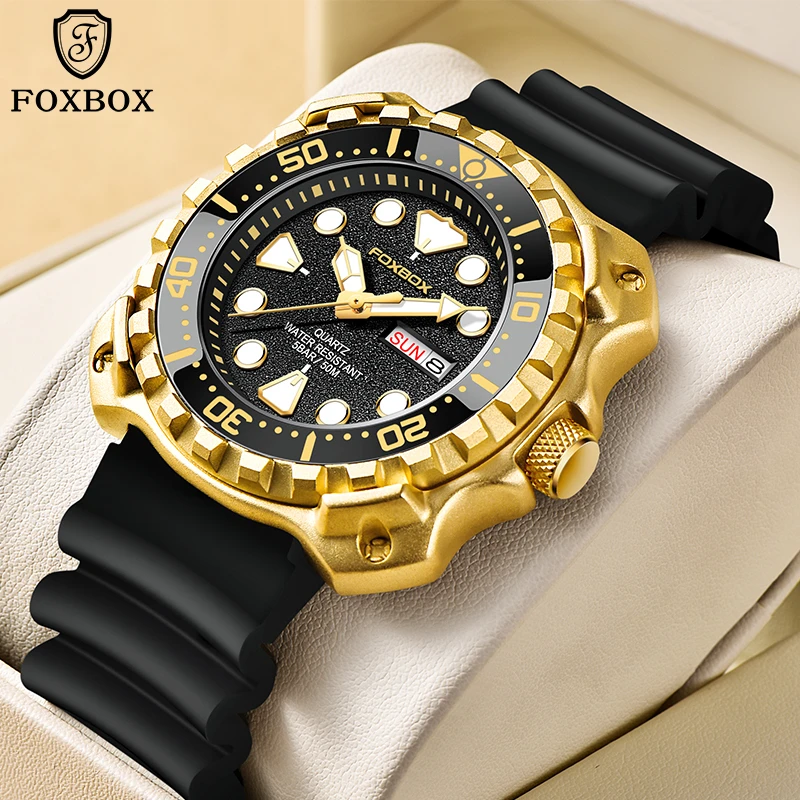 

Мужские часы LIGE 2026: модные, люксовые, с большим циферблатом, спортивные, водонепроницаемые, светящиеся, кварцевые, с датой, от ведущего бренда Foxbox