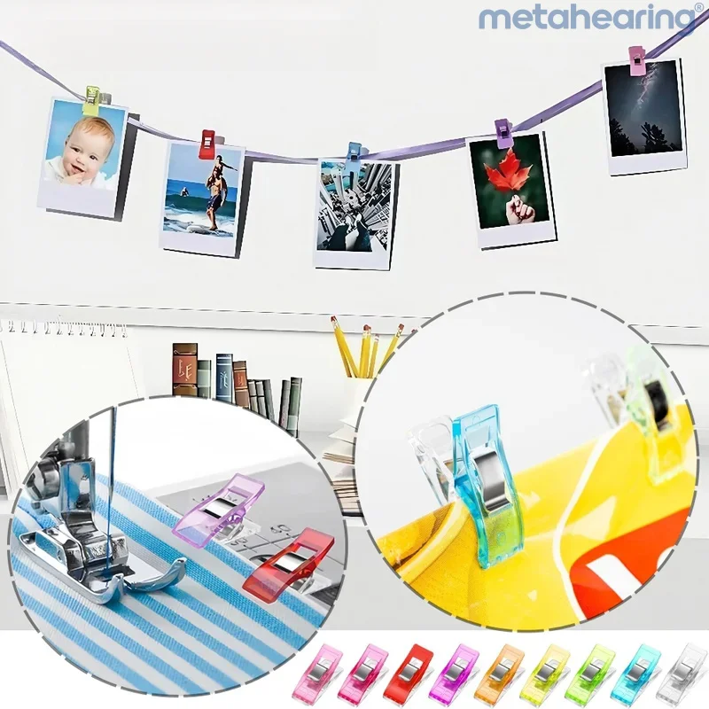 Bunte Kunststoff-Patchwork-Clips, Nähkanten-Befestigungsclips, DIY Handgefertigte Stoffclips – Detail 7
