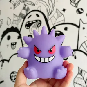 بوكيمون جينغار شخصيات ليلة ضوء Gengar نموذج مصباح الجدول شيطان دمية هالوين لعبة هدية للأطفال مجموعة الإبداعية ألعاب لامعة أفضل 8 دمية أسلحة مبيعا - رقم 3