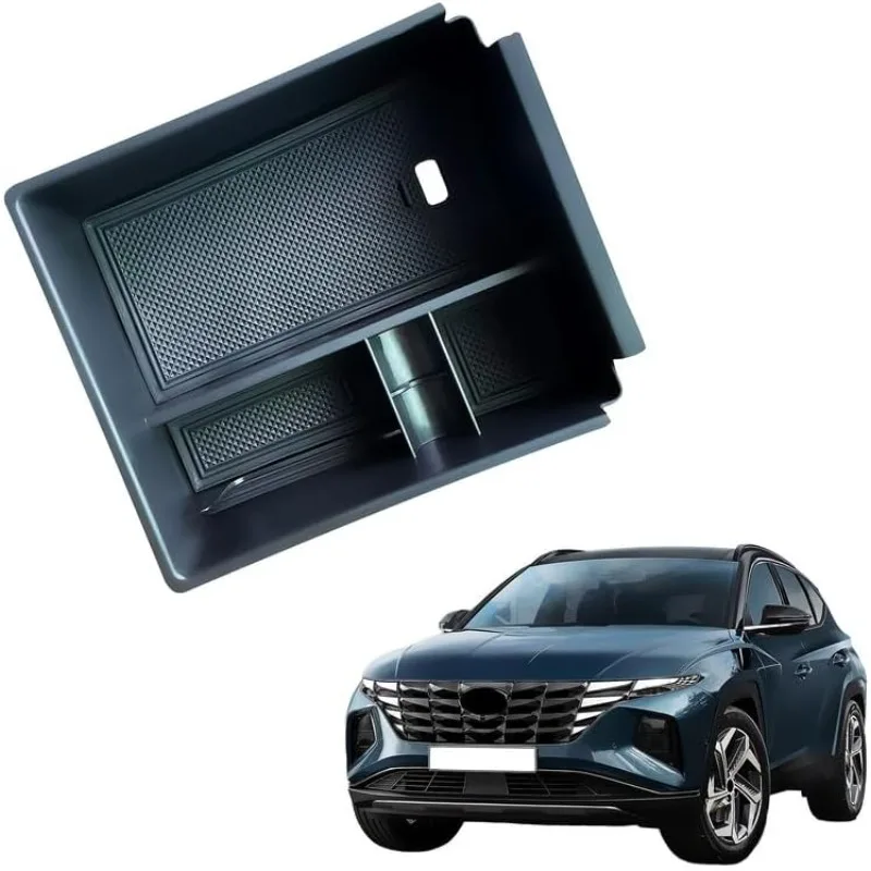 

Поднос-органайзер на центральную консоль для аксессуаров Hyundai Tucson 2022 2023 2024, внутренний ящик для хранения, черный