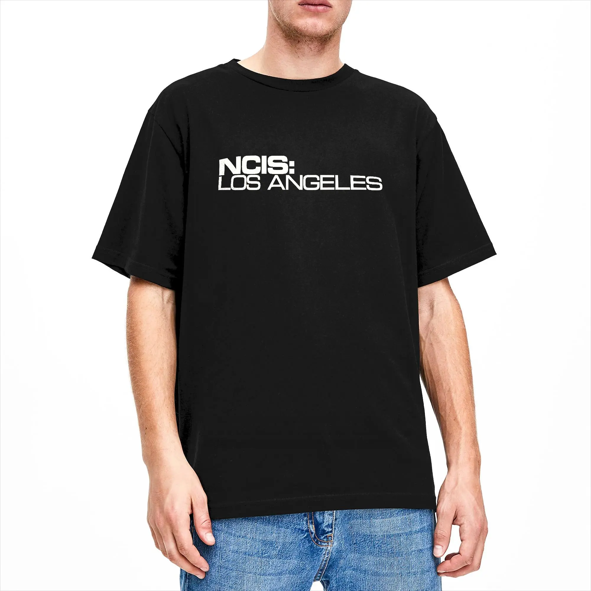NCIS Naval Criminal Investigative Service  Cotton T-Shirt For Men Summer T-Shirts Hip Hop Tee Shirt Plus Size Print Tops