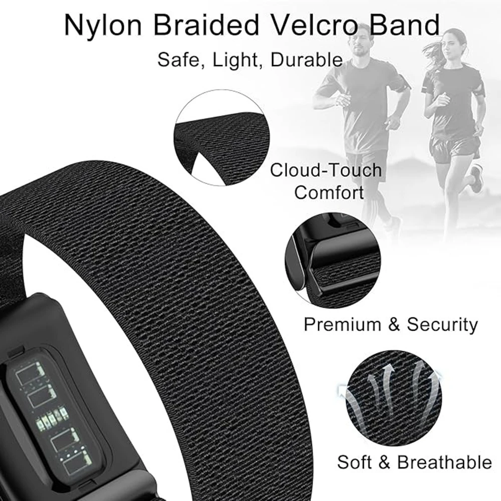 Picture 3: Suitable for Whoop 5.0/MG Nylon Sport Breathable Replacement Band Adjustable Arm Strap Bicep Band Arm Movement Replacement Strap