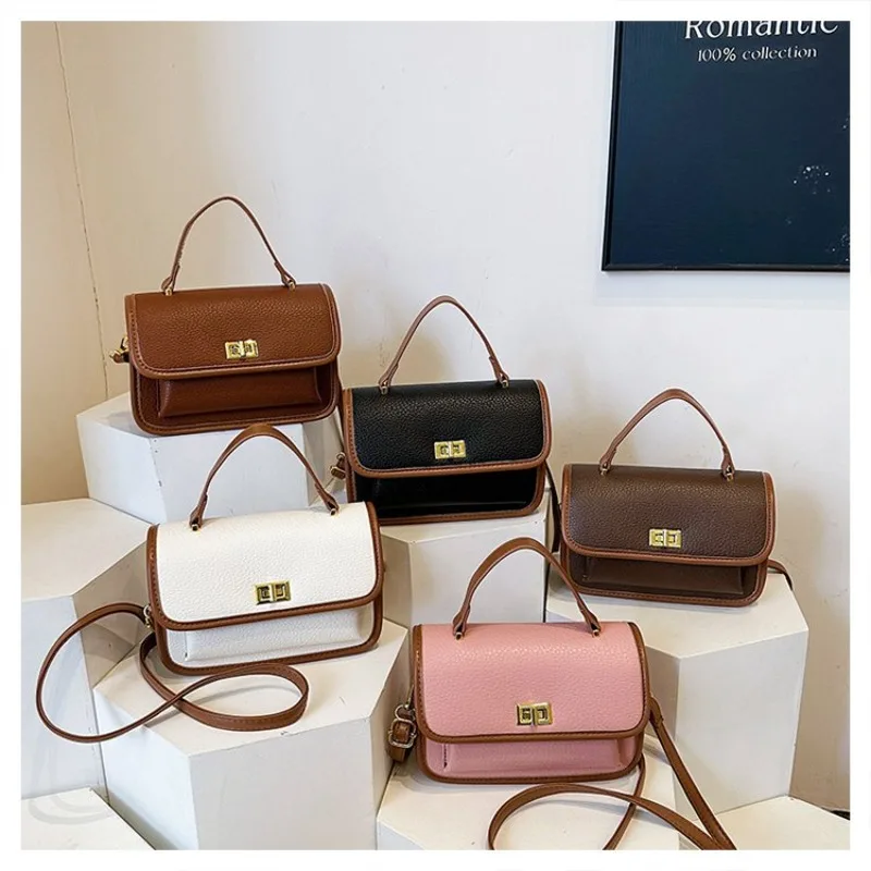 

Elegant High-End Letter Logo Diaper Bag For Women Trendy Crossbody Handbag Luxury Designer Leather Vintage Shoulder Tote Large