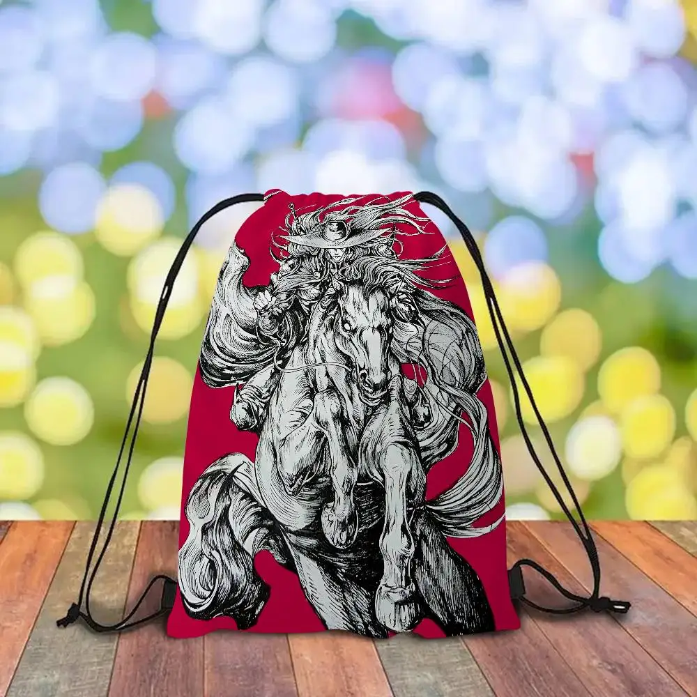 مصاص دماء هنتر D الكلاسيكية انمي ياباني ريترو الرباط على ظهره الرياضة حقيبة قاعة رياضة للنساء الرجال حقيبة تسوق ، شخصية #6