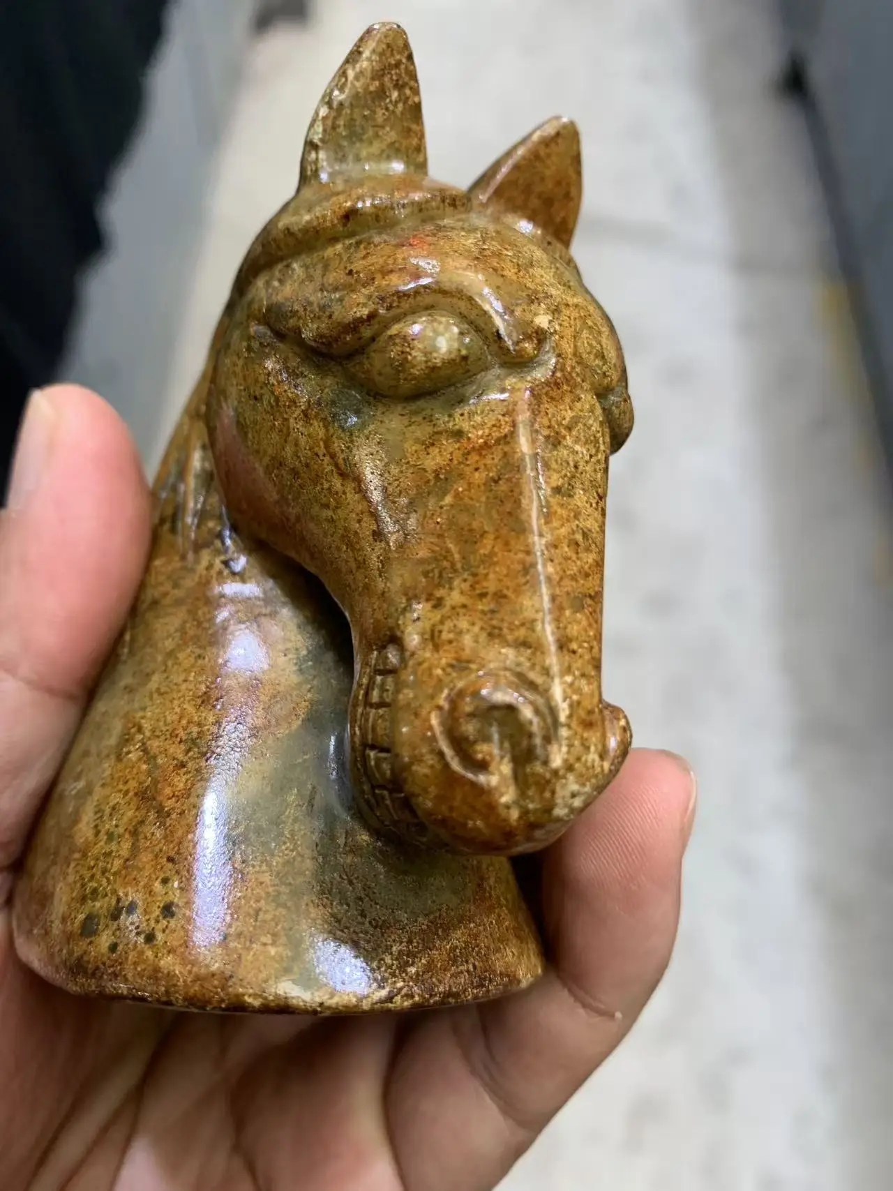 Rare Old HanDynasty(25--186) Xiu yuan Jade fish statue,hand carving crafts,best collection&adornment,free shipping